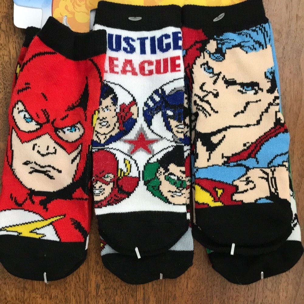 3/$12 Mixed Superhero Socks - 3 Count